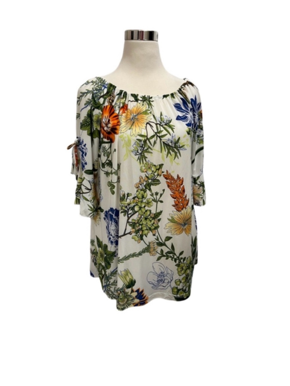 Pretty Floral On/Off The Shoulder Top